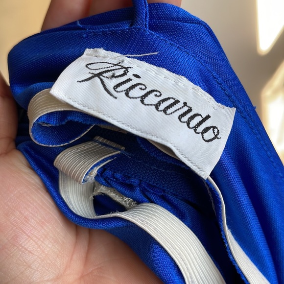 Riccardo vintage dress color blue - Picture 10 of 13